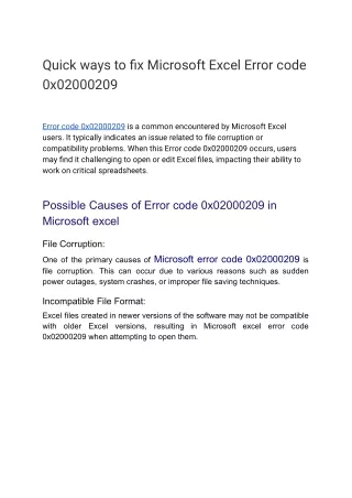 Error code 0x02000209