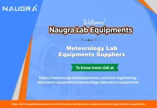Meteorology Lab Equipments Suppliers