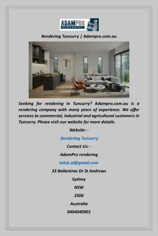 Rendering Tuncurry  Adampro.com