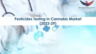 Pesticides Testing in Cannabis Market Size, Growth and Research Report 2029.