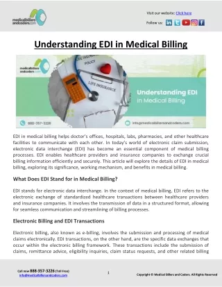 Understanding EDI in Medical Billing