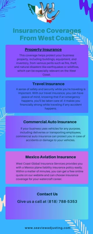 Insurance Coverages From West Coast