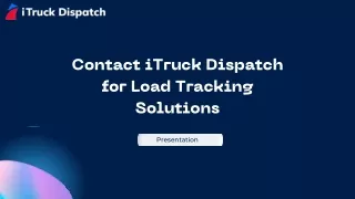 Contact iTruck Dispatch for Load Tracking Solutions (1)