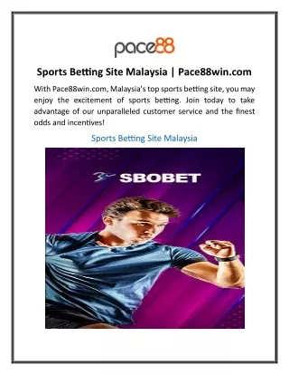 Sports Betting Site Malaysia