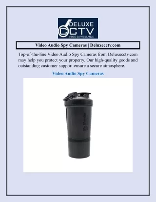 Video Audio Spy Cameras  Deluxecctv