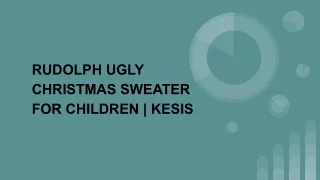 RUDOLPH UGLY CHRISTMAS SWEATER FOR CHILDREN _ KESIS