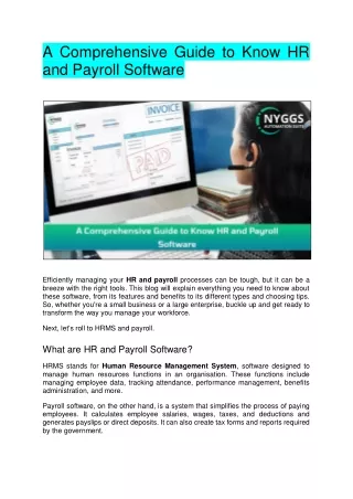HR Payroll Software - Online HRMS Payroll Software