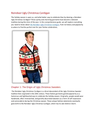 Ugly Christmas cardigan