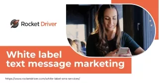 Maximize Profits with White Label Text Message Marketing by Rocket Driver