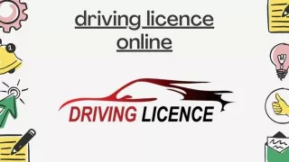 driving licence online