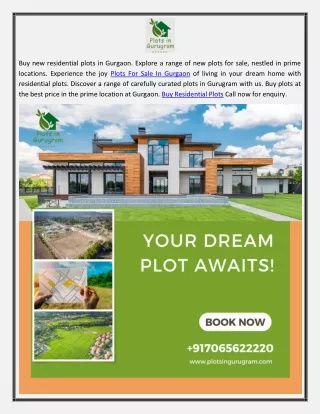 Plots In Gurgaon