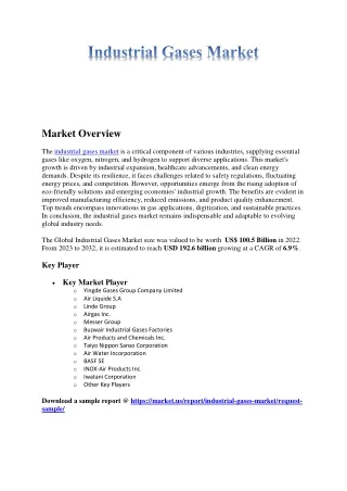 Industrial Gases Market