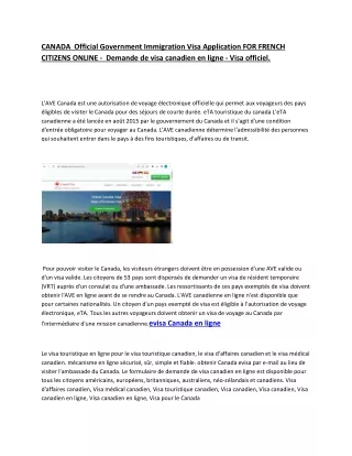 CANADA  Official Government Immigration Visa Application FOR FRENCH CITIZENS ONLIN1 pdf