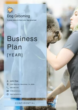 dog grooming business plan