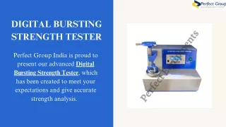 Digital bursting strength tester | Perfect Group India