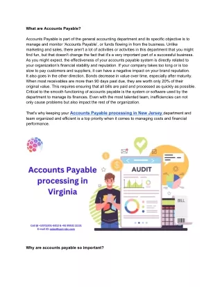 The Importance of an Accounts Payable Department?