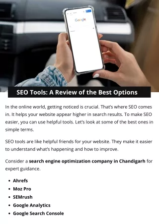 SEO Tools: A Review of the Best Options