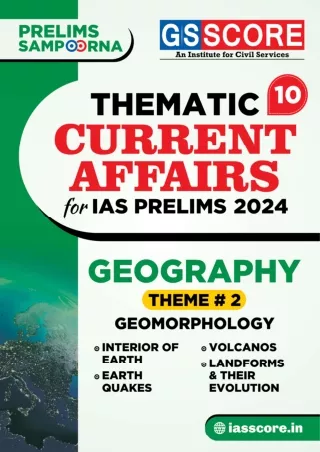 GS SCORE- Topic wise current affairs geography