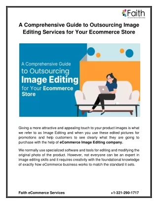 A Comprehensive Guide to Outsourcing Image Editing Services for Your Ecommerce Store