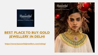 Best Place to Buy Gold Jewellery in Delhi