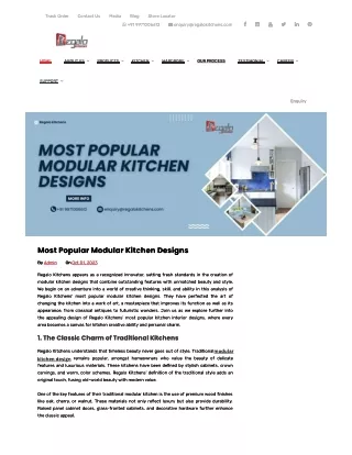 Most Popular Modular Kitchen Designs