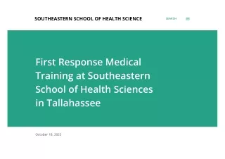 Southeastern School Of Health Sciences - Enroll Now for Phlebotomy Classes in Ta