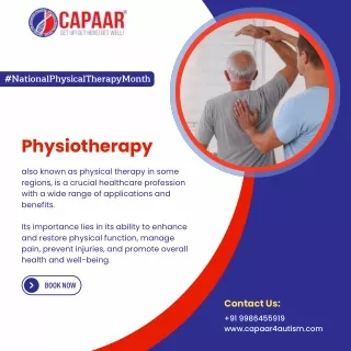 Physiotherapy | National Physical Therapy Month | CAPAAR Physiotherapy Bangalore