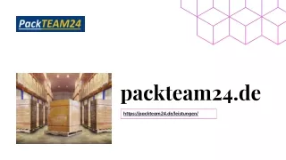 Container-Entladung | Packteam24.de