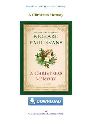 DOWNLOAD [eBook] A Christmas Memory