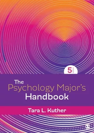 DOWNLOAD/PDF The Psychology Major's Handbook