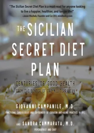 PDF/READ The Sicilian Secret Diet Plan