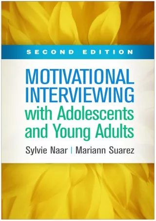 DOWNLOAD/PDF Motivational Interviewing with Adolescents and Young Adults (Applications of