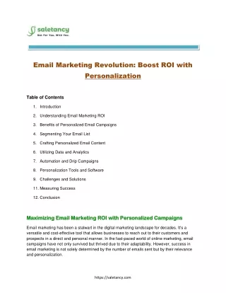 Email Marketing Revolution