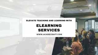 Elevate Teaching and Learning with eLearning Services