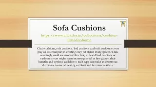 Sofa Cushions