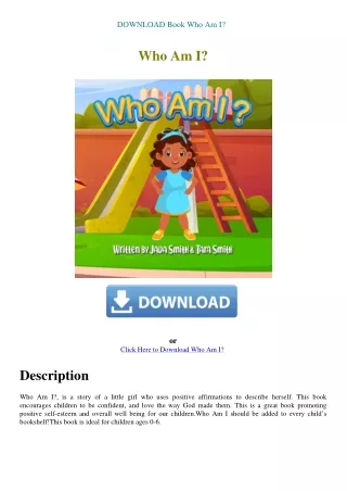 DOWNLOAD Book Who Am I