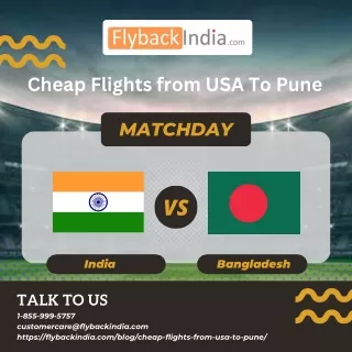 Cheap Flights From USA To Pune