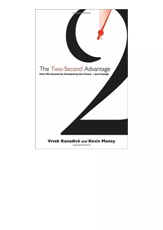 Kindle online PDF The Twosecond Advantage How We Succeed By Anticipating The Fut