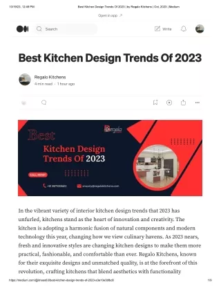 Best Kitchen Design Trends Of 2023