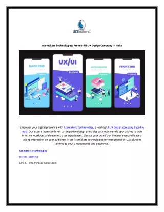 UI-UX Design Company in India