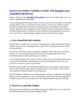 Business Directory Website