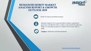 Humanoid Robot Market Analysis Report & Growth Outlook 2030