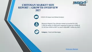 Chitosan Market Size Report | Growth Overview 2027