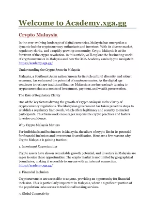 Cryptocurrency Malaysia
