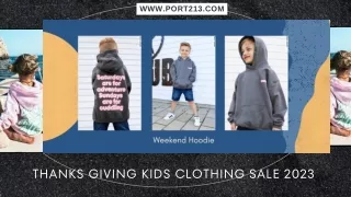 Thanks Giving Kids Clothing Sale 2023