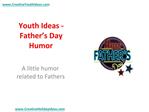 Youth Ideas - Father’s Day Humor