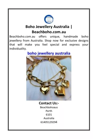 Boho Jewellery Australia  Beachboho.com.au