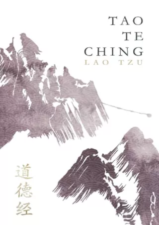 [PDF READ ONLINE] Tao Te Ching