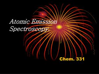 Atomic Emission Spectroscopy.