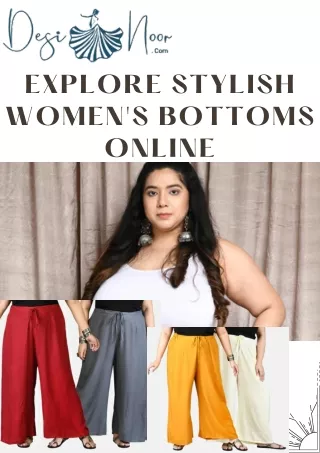 Explore Stylish Women's Bottoms Online!